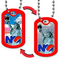 Lenticular Dog Tag with Statue of Liberty Image (Custom)